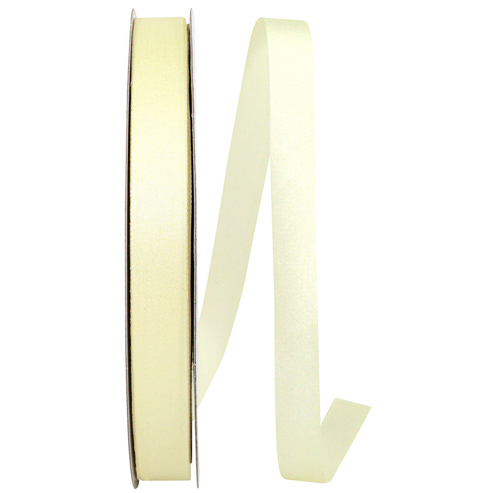 Eggshell 5 8 Inch Dyna Satin Ribbon for Wreaths & Bows