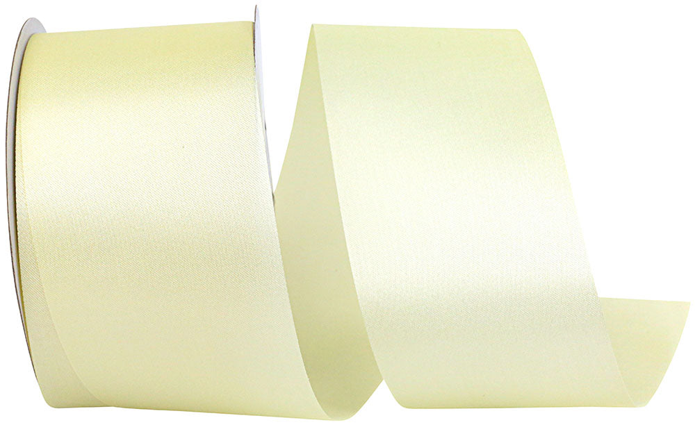 Eggshell 2-1 2 Inch Dyna Satin Ribbon for Wreaths & Bows