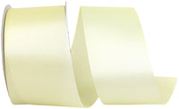 Eggshell 2-1 2 Inch Dyna Satin Ribbon for Wreaths & Bows