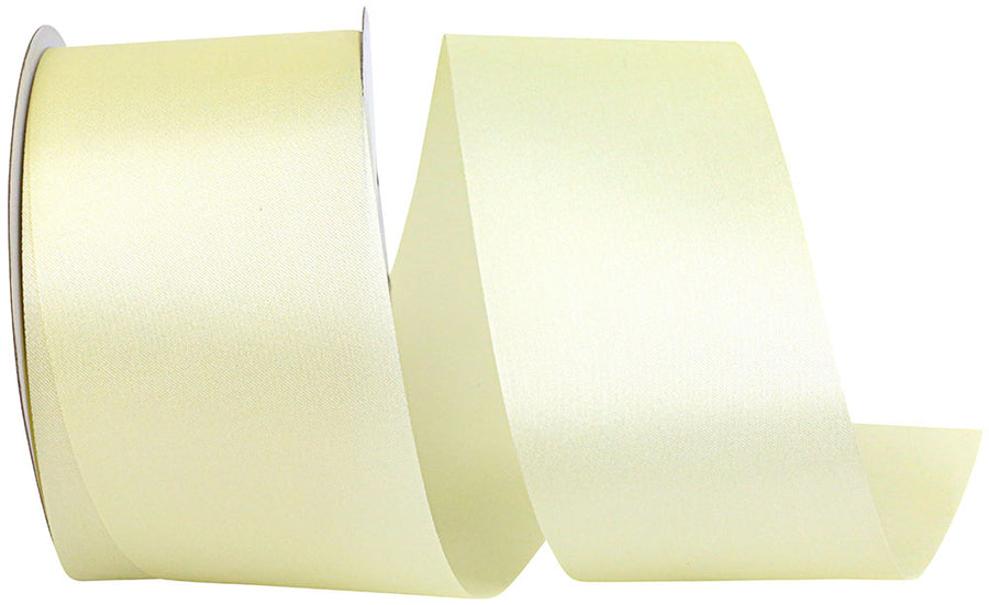 Eggshell 2-1 2 Inch Dyna Satin Ribbon for Wreaths & Bows