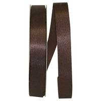 Chocolate 7 8 Inch Dyna Satin Ribbon for Wreaths & Bows
