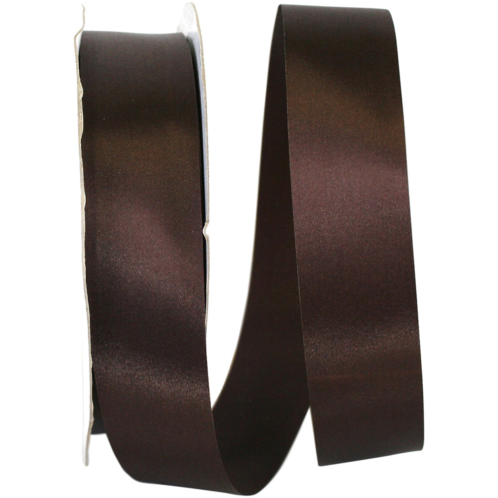 Chocolate 1-3 8 Inch Dyna Satin Ribbon for Wreaths & Bows
