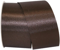 Chocolate 2-1 2 Inch Dyna Satin Ribbon for Wreaths & Bows