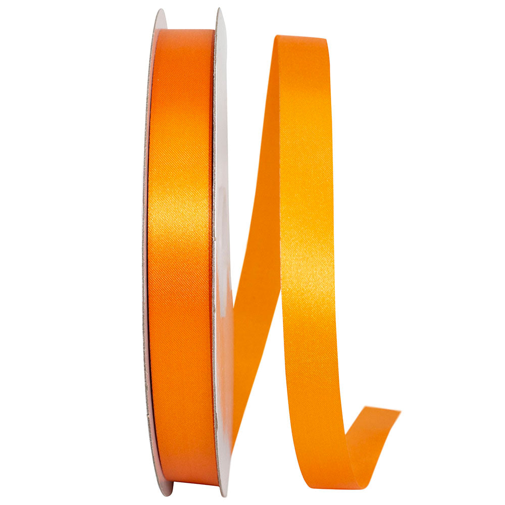 Tangerine 5 8 Inch Dyna Satin Ribbon for Wreaths & Bows
