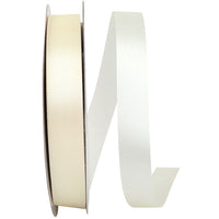 Ivory 7 8 Inch Dyna Satin Ribbon for Wreaths & Bows