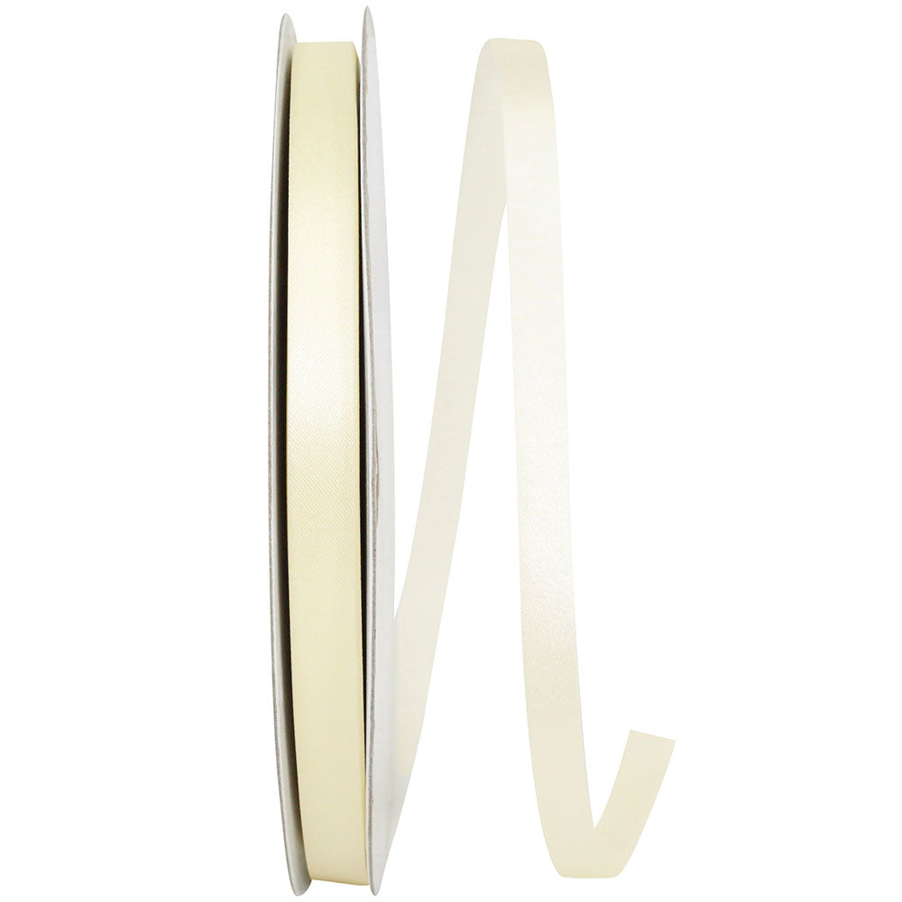 Ivory 3 8 Inch Dyna Satin Ribbon for Wreaths & Bows