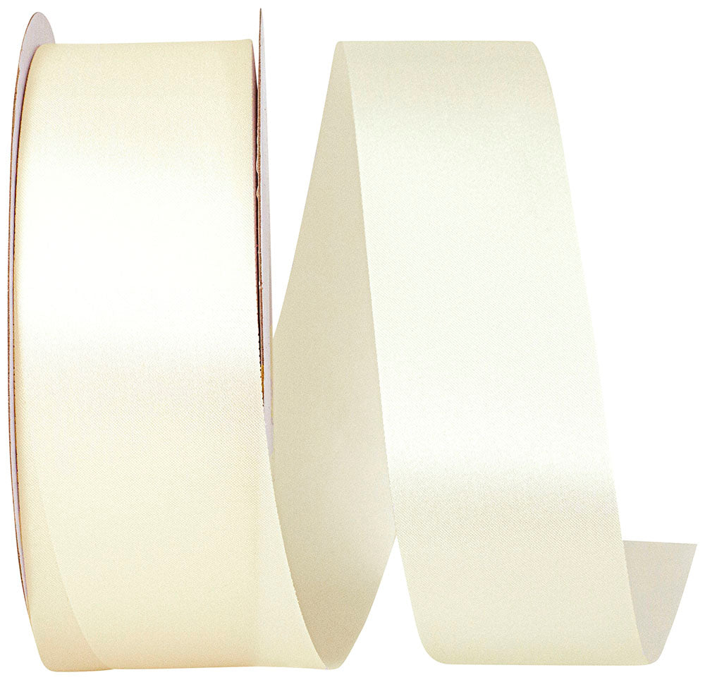 Ivory 1-7 8 Inch Dyna Satin Ribbon for Wreaths & Bows