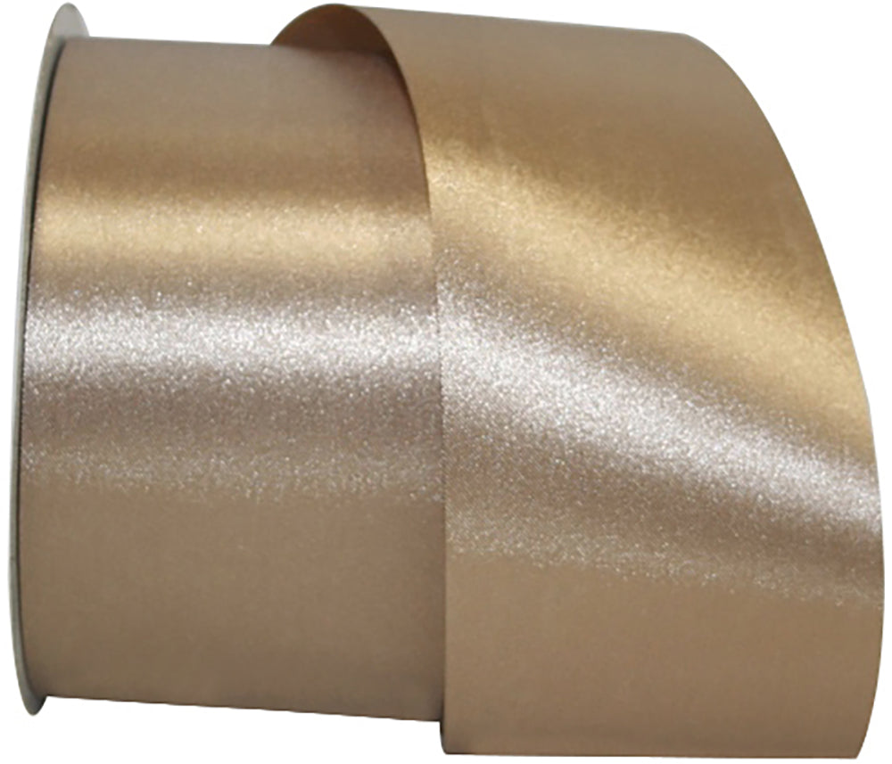 Champagne 2-1 2 Inch Dyna Satin Ribbon for Wreaths & Bows