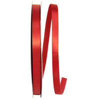 Scarlet Dyna Satin Ribbon 3/8 Inch for Wreaths and Bows