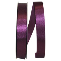 Plum 7 8 Inch Dyna Satin Ribbon for Wreaths & Bows