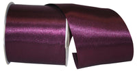 Plum 4 Inch Dyna Satin Ribbon for Wreaths & Bows