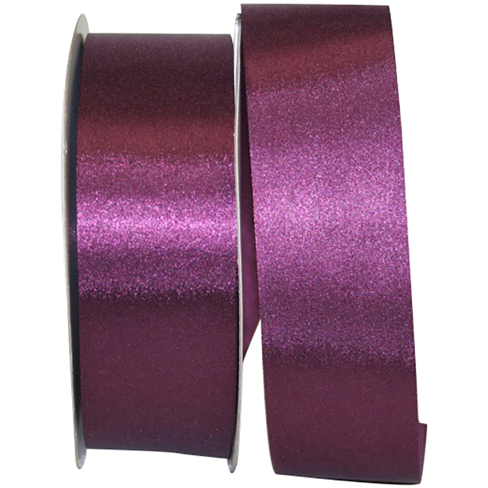 Plum 1-7 8 Inch Dyna Satin Ribbon for Wreaths & Bows