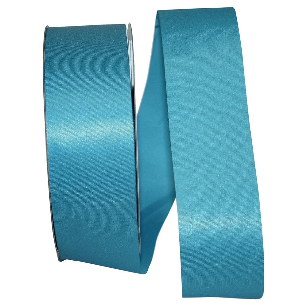 Turquoise Dyna Satin Ribbon 1-7/8 Inch for Wreaths