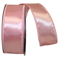 Mauve 2-1 8 Inch Dyna Satin Ez Wired Edge Ribbon for Wreaths & Bows
