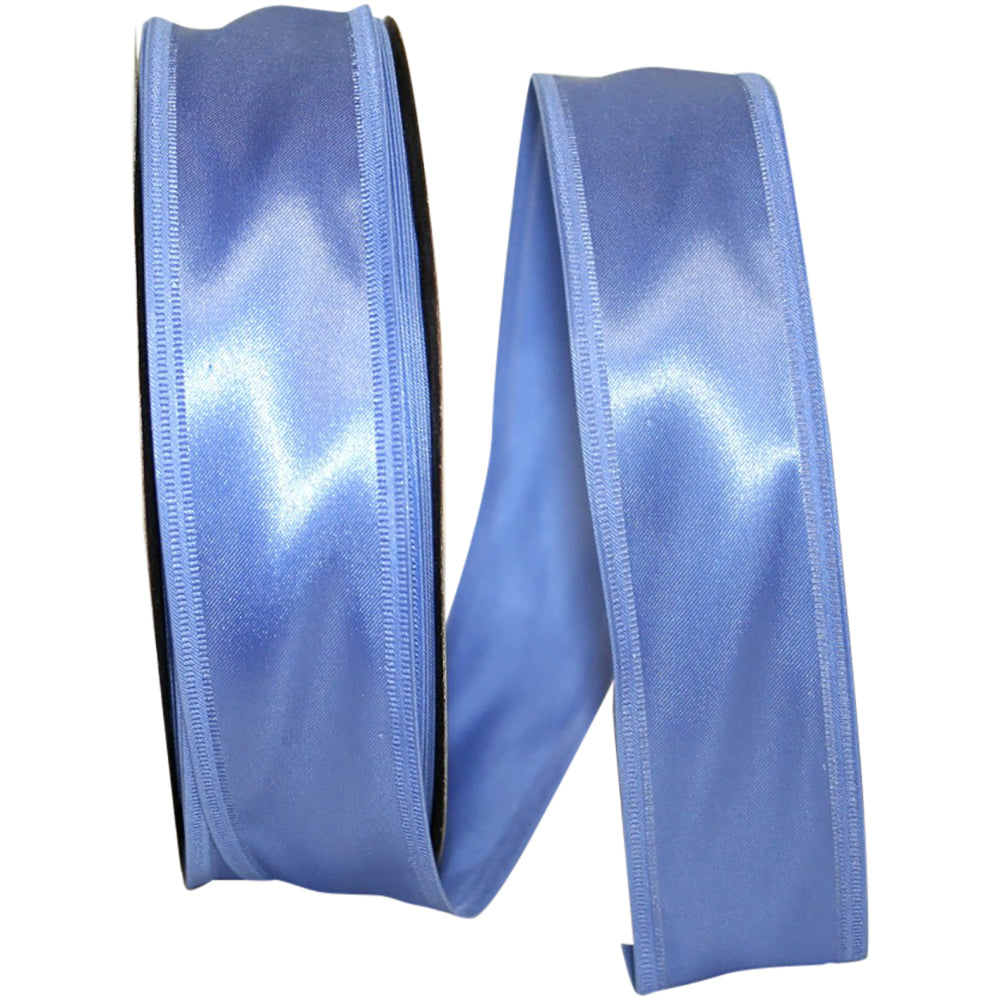 French 1-1 2 Inch Dyna Satin Ez Wired Edge Ribbon for Wreaths & Bows
