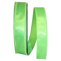 Emerald 1-1 2 Inch Dyna Satin Ez Wired Edge Ribbon for Wreaths & Bows