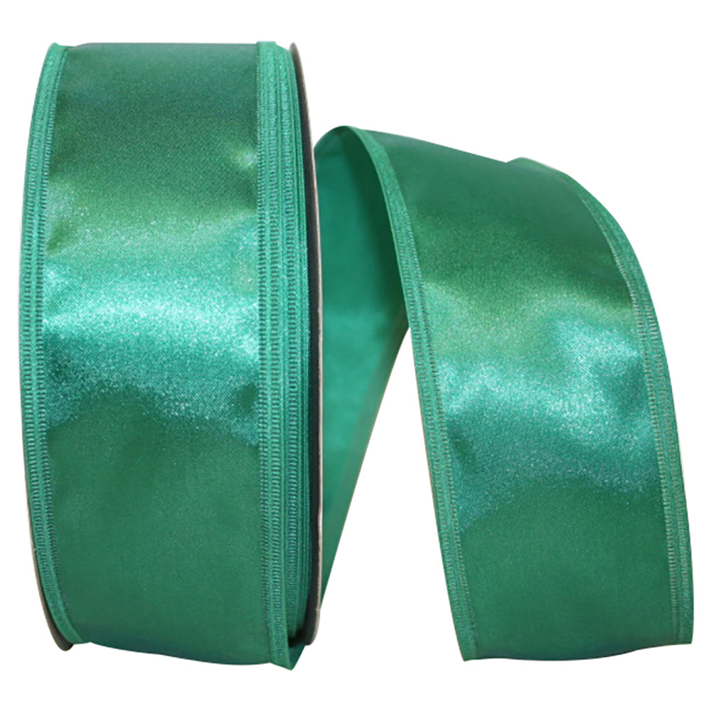 Holiday 2-1 8 Inch Dyna Satin Ez Wired Edge Ribbon for Wreaths & Bows