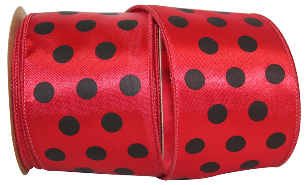 Dyna Dots Wired Edge Ribbon 2-1/2 Inch Jumbo Comb.