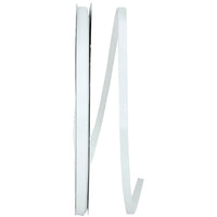 White 1 4 Inch Single Face Satin Ribbon Sfs for Wreaths & Bows