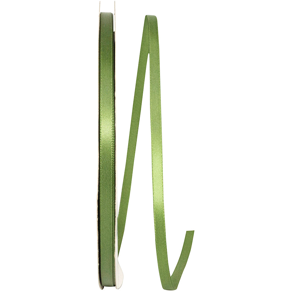 Moss 1 4 Inch Single Face Satin Ribbon Sfs for Wreaths & Bows