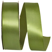 Moss 1-1 2 Inch Single Face Satin Ribbon Sfs for Wreaths & Bows