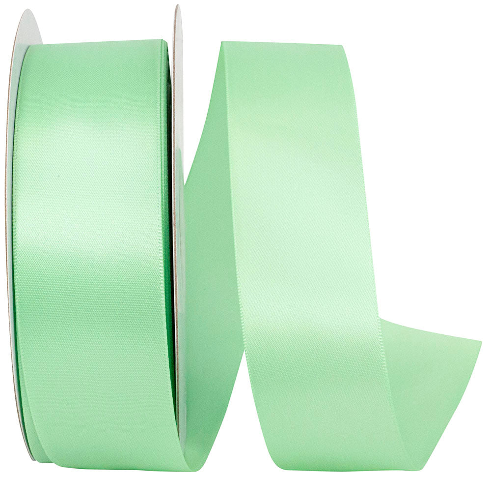 Mint 1-1 2 Inch Single Face Satin Ribbon Sfs for Wreaths & Bows