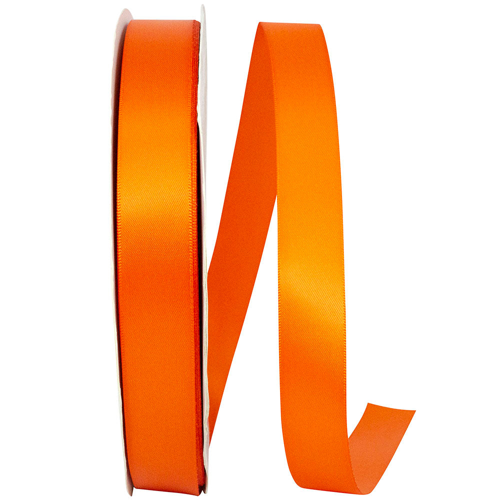 Orange 7 8 Inch Single Face Satin Ribbon Sfs for Wreaths & Bows