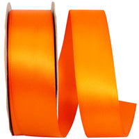Orange 1-1 2 Inch Single Face Satin Ribbon Sfs for Wreaths & Bows