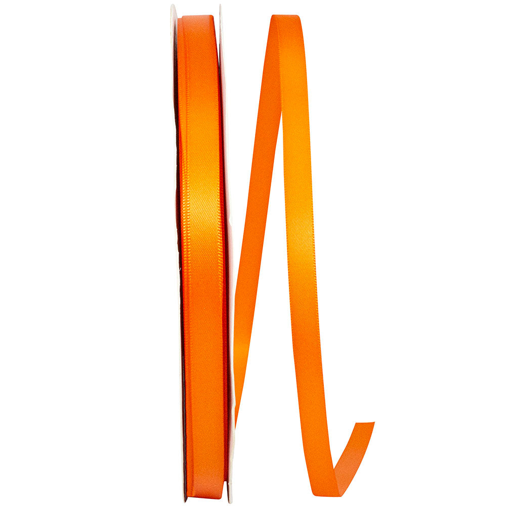 Orange 3 8 Inch Single Face Satin Ribbon Sfs for Wreaths & Bows