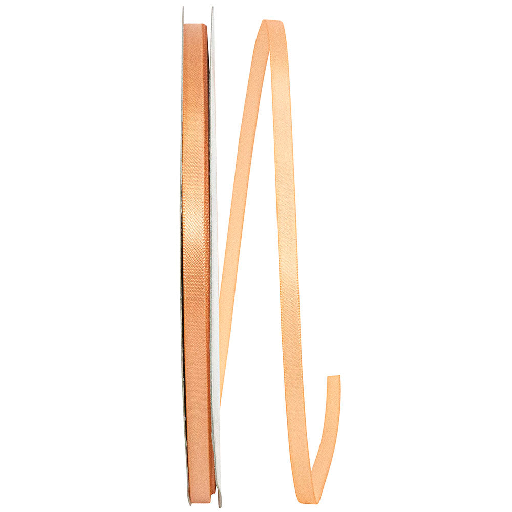 Peach 1 4 Inch Single Face Satin Ribbon Sfs for Wreaths & Bows