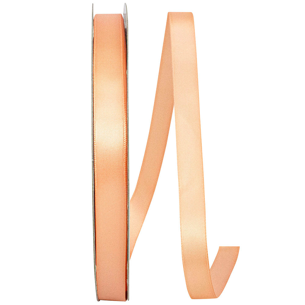 Peach 5 8 Inch Single Face Satin Ribbon Sfs for Wreaths & Bows