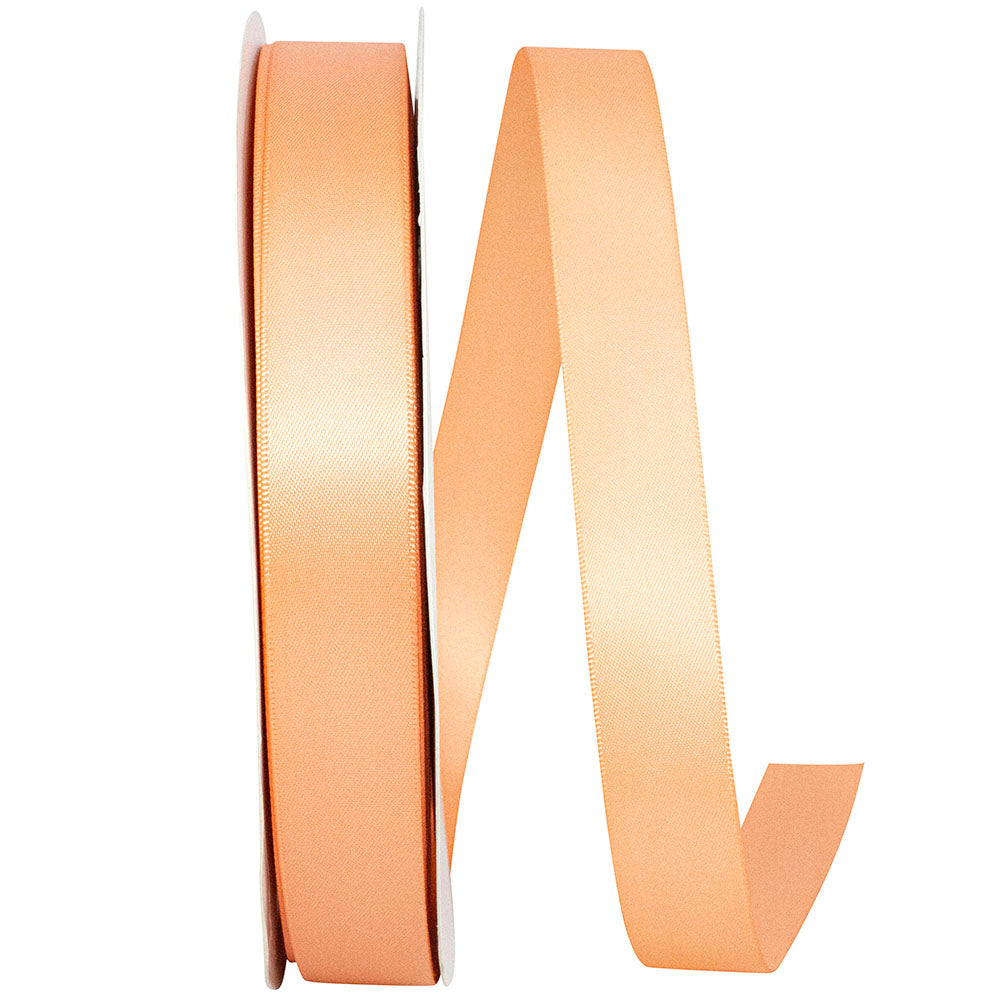 Peach 7 8 Inch Single Face Satin Ribbon Sfs for Wreaths & Bows