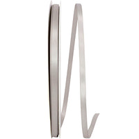 Silver 1 4 Inch Single Face Satin Ribbon Sfs for Wreaths & Bows