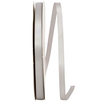 Silver 3 8 Inch Single Face Satin Ribbon Sfs for Wreaths & Bows