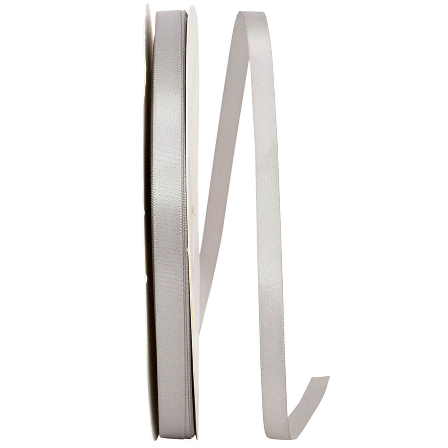 Silver 3 8 Inch Single Face Satin Ribbon Sfs for Wreaths & Bows