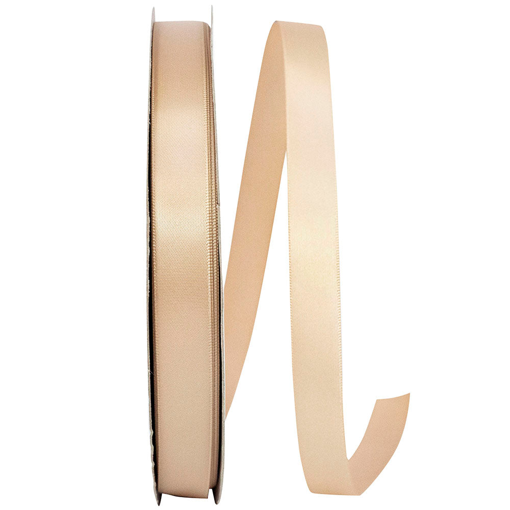 Tan 5 8 Inch Single Face Satin Ribbon Sfs for Wreaths & Bows