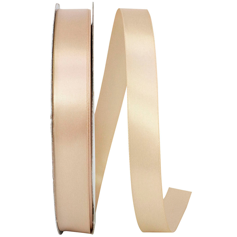 Tan 7 8 Inch Single Face Satin Ribbon Sfs for Wreaths & Bows