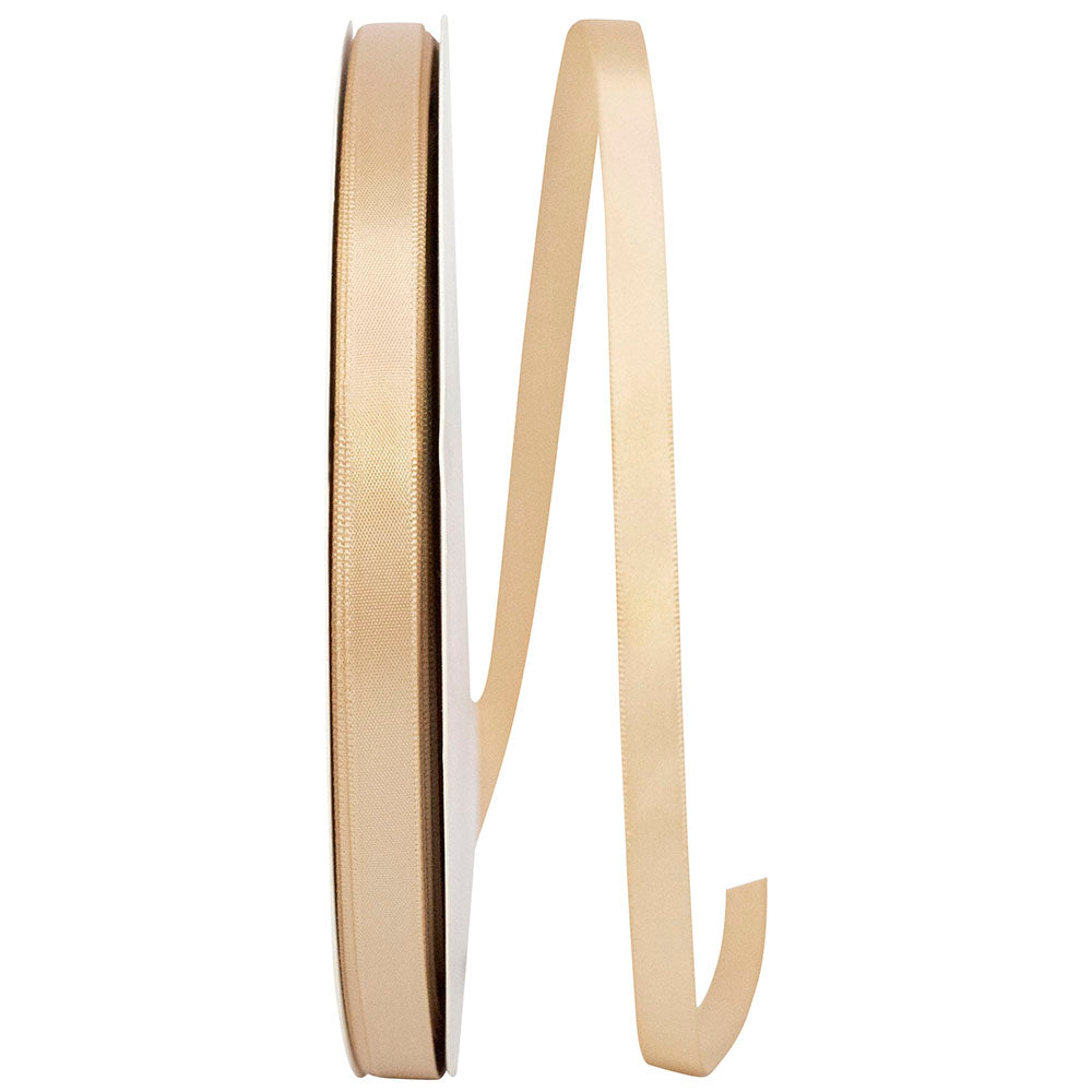 Tan 3 8 Inch Single Face Satin Ribbon Sfs for Wreaths & Bows