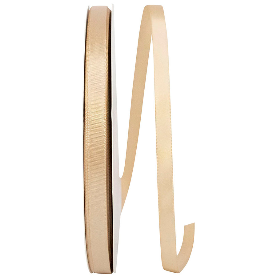 Tan 3 8 Inch Single Face Satin Ribbon Sfs for Wreaths & Bows