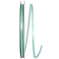 Aqua Satin Ribbon 1/4 Inch for Wreaths and Bows