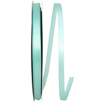 Aqua Satin Ribbon 3/8 Inch for Wreaths and Bows