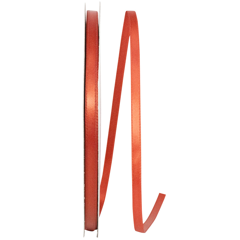 Copper 1 4 Inch Single Face Satin Ribbon Sfs for Wreaths & Bows