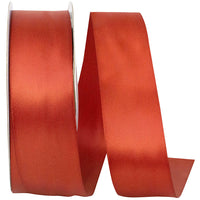 Copper 1-1 2 Inch Single Face Satin Ribbon Sfs for Wreaths & Bows
