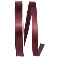 Burgundy 5/8 Inch Satin Ribbon for Wreaths and Bows