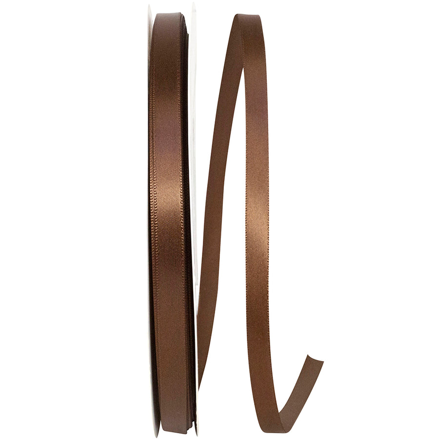 Brown 3 8 Inch Single Face Satin Ribbon Sfs for Wreaths & Bows