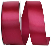 Wine Satin Ribbon 1-1/2 Inch for Wreaths and Bows