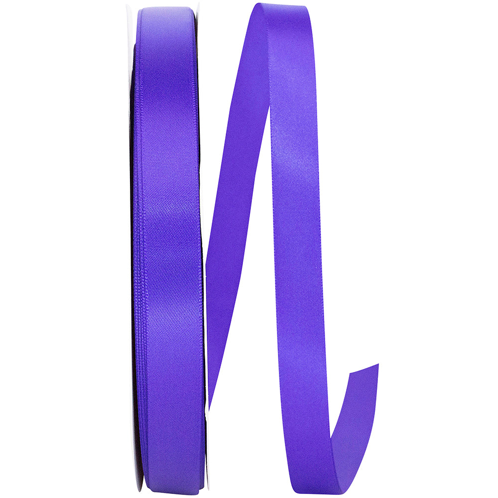 Purple 5 8 Inch Single Face Satin Ribbon Sfs for Wreaths & Bows