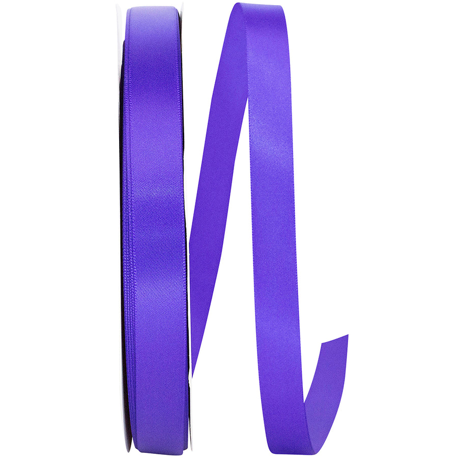 Purple 5 8 Inch Single Face Satin Ribbon Sfs for Wreaths & Bows