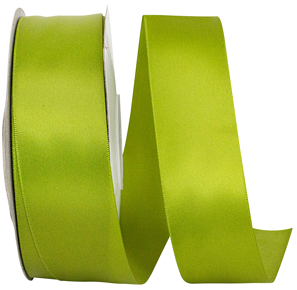 Green 1-1 2 Inch Single Face Satin Ribbon Sfs for Wreaths & Bows