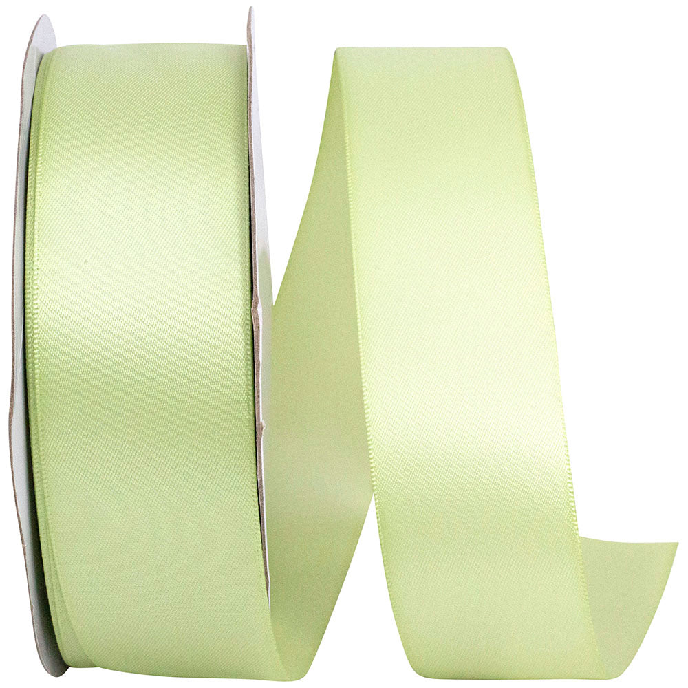 Lime 1-1 2 Inch Single Face Satin Ribbon Sfs for Wreaths & Bows